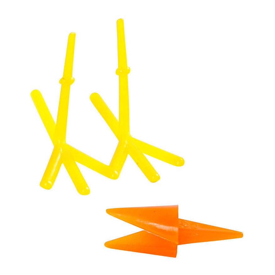Société créative https: www.ccobby.nl poulet-becs-et-pieds-h-28-mm-l-30-37-mm-orange-jaune-8-set-1-box