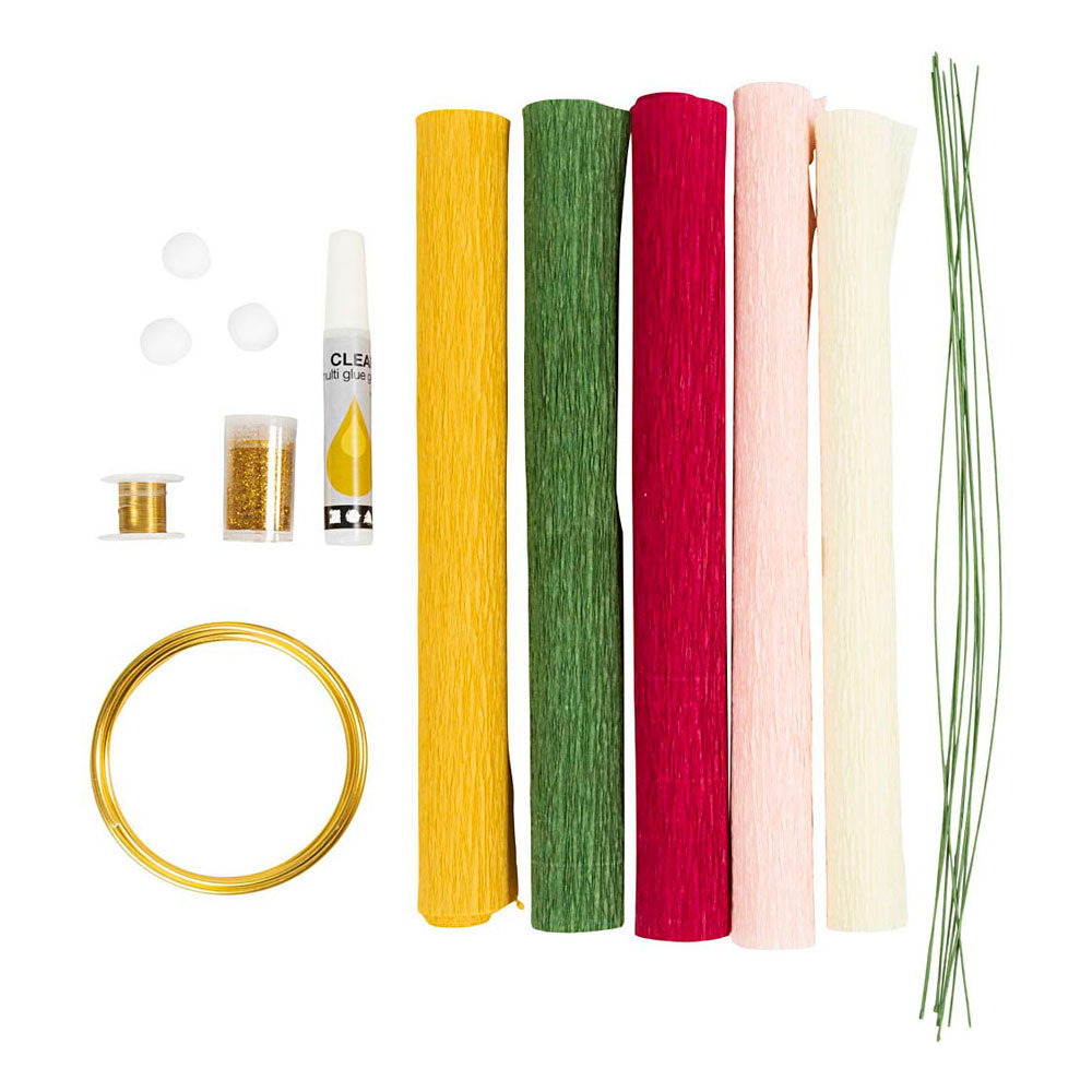 Entreprise créative https: www.ccobby.nl hobbyset-crepe-paper-wreath-crepe-ratio-180-1-box