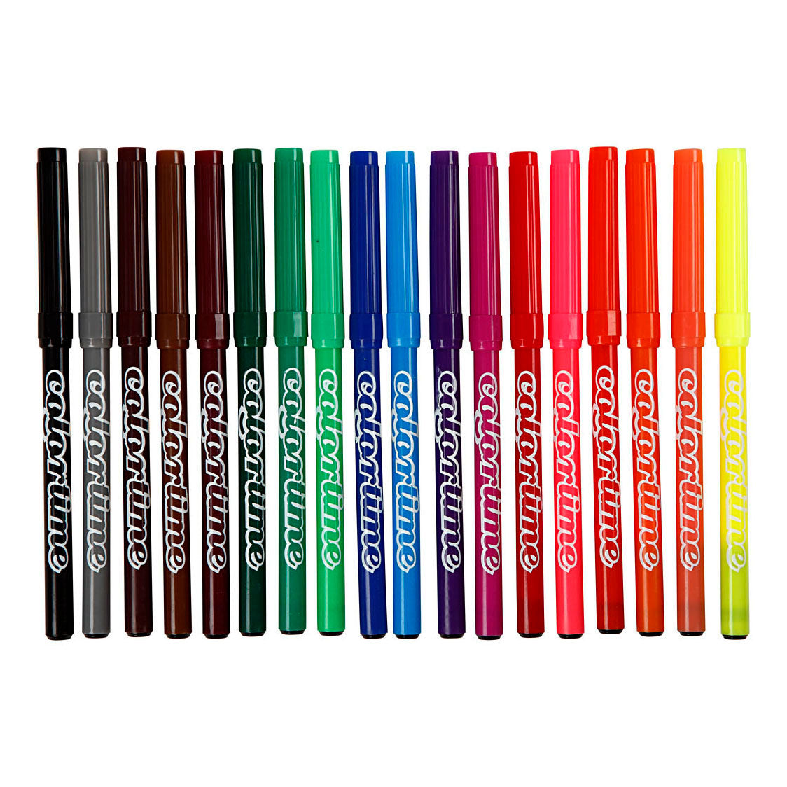 Société créative https : www.ccobby.nl colortime-markers-line-thickness-2-mm-diverse-colors-18-piece-1-box-373548