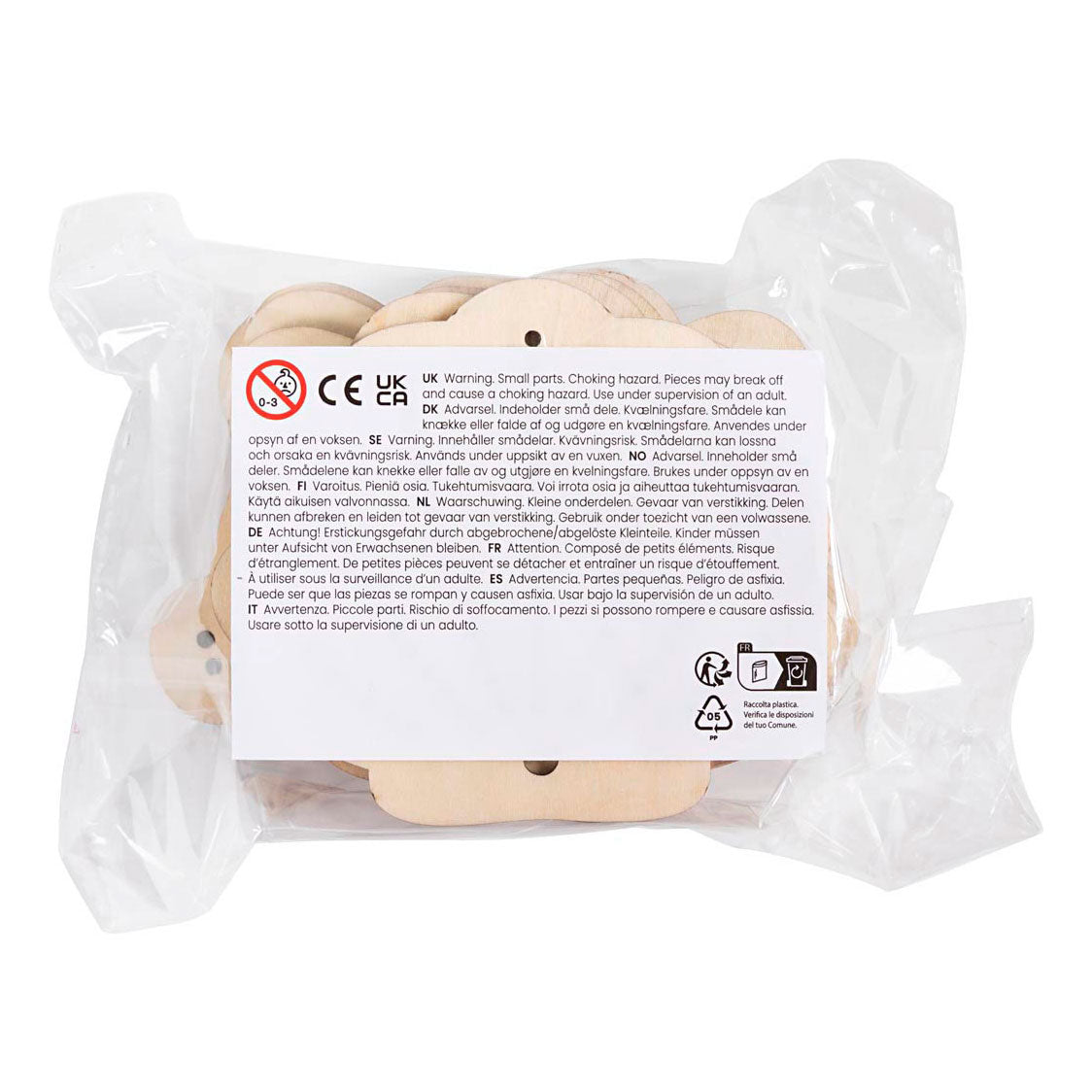 Société créative https : www.ccobby.nl forme-en-bois-avec-trous-rainbow-shell-butterfly-size-7-5-13-cm-24-piece-1-box