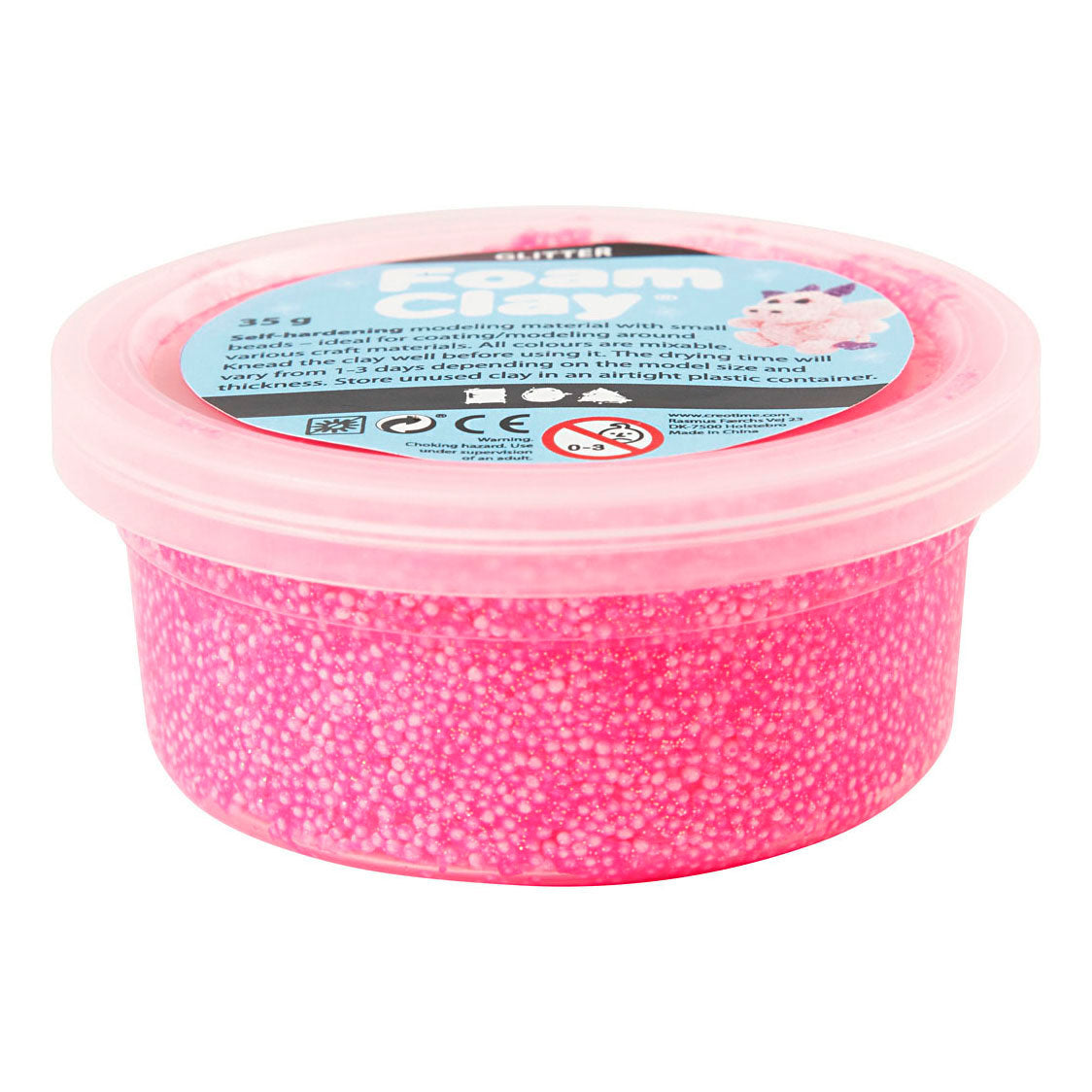 Entreprise créative https: www.ccobby.nl foam-clayr-glitter-pink-35-gr-1-doosje