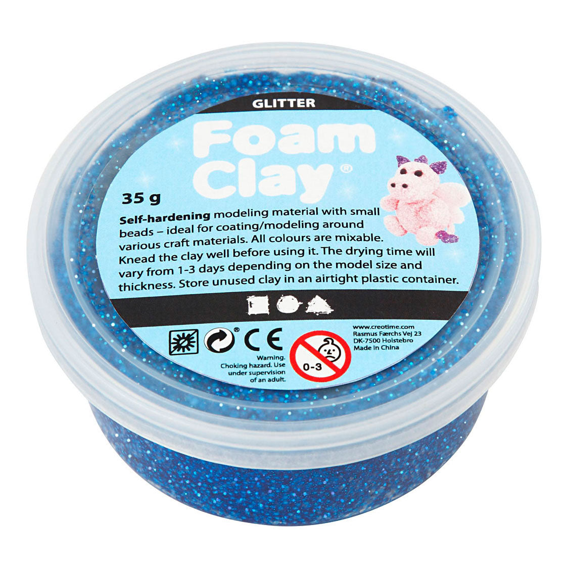Entreprise créative https: www.ccobby.nl foam-clayr-glitter-blue-35-gr-1-doosje