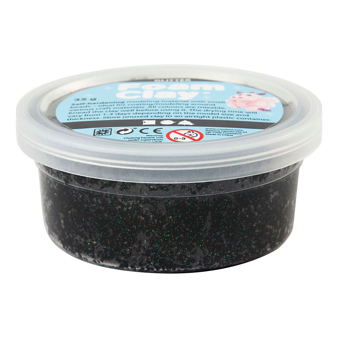 Entreprise créative https: www.ccobby.nl foam-clayr-black-glitter-35-gr-1-doosje