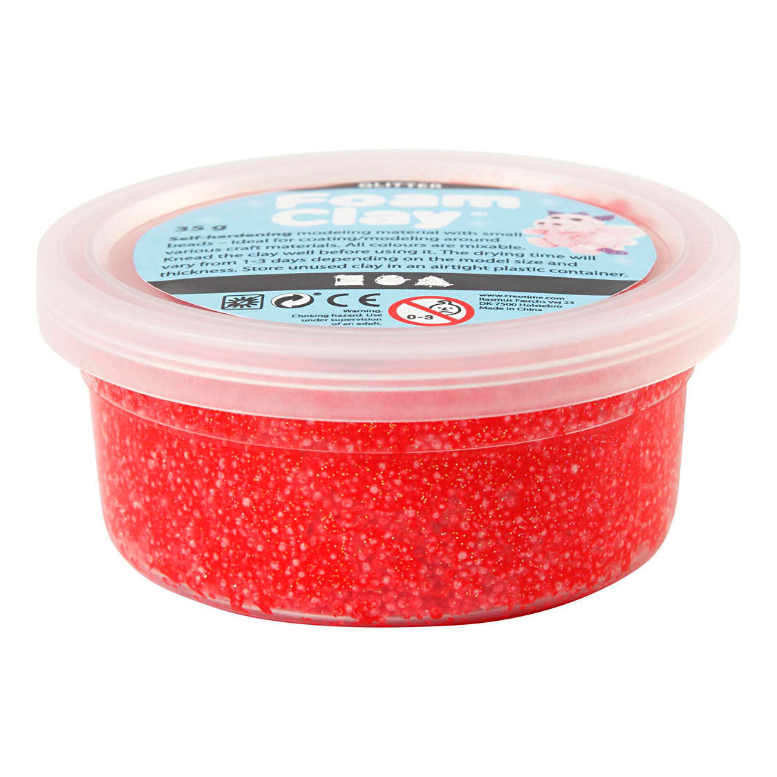 Entreprise créative https: www.ccobby.nl foam-clayr-glitter-red-35-gr-1-doosje