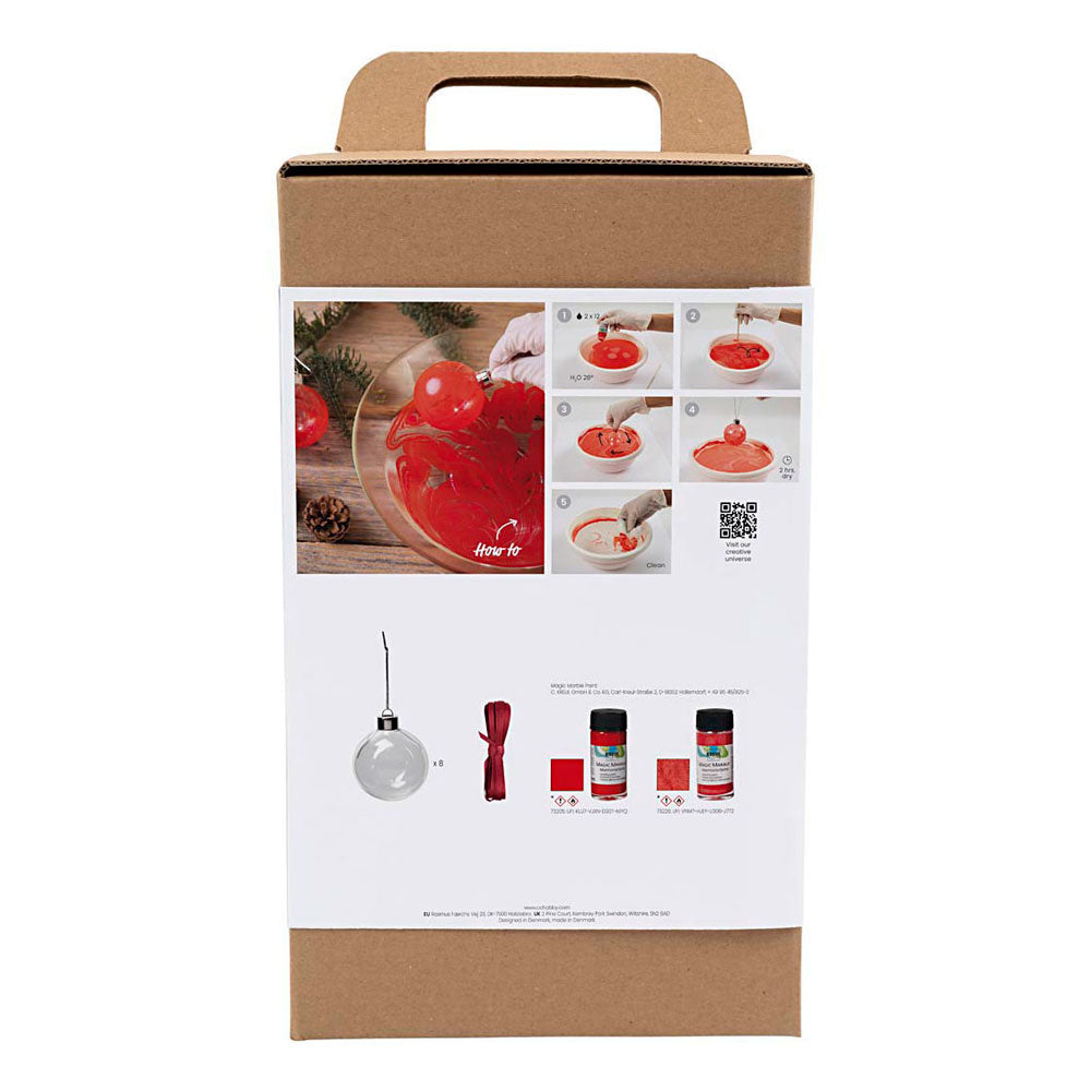 Entreprise créative https: www.ccobby.nl hobbyset-christmas-balls-marmeren-1-doos