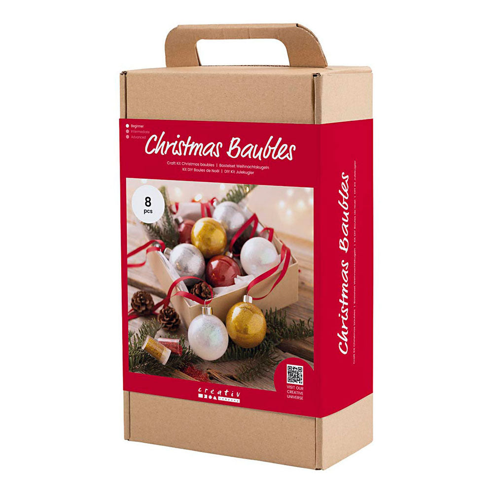 Entreprise créative https : www.ccobby.nl hobbyset-christmasballs-glitter-1-doos