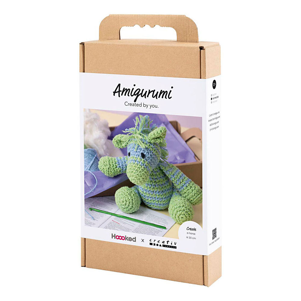 Société créative https : www.ccobby.nl hobbyset-amigurumi-zebra-light blue-light green-1-doos
