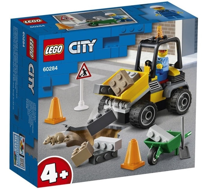 Lego city - 60284 bulldozer avec brouette
