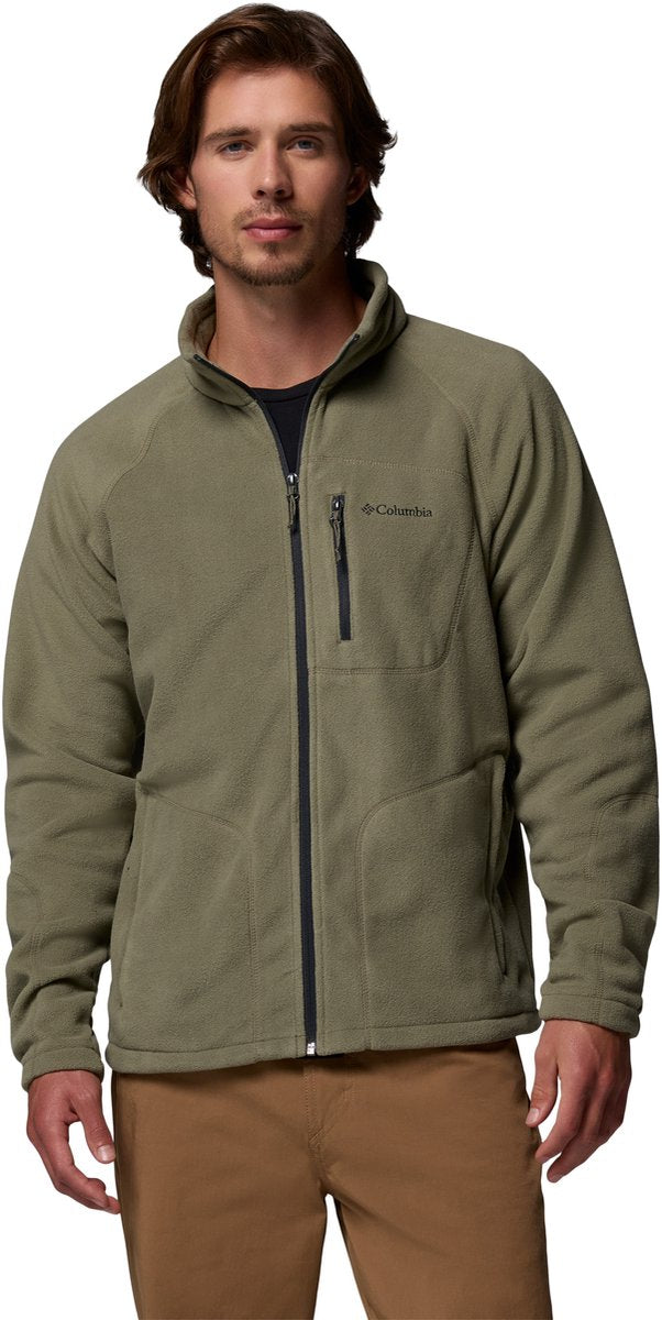 Columbia fast trek ii gilet hommes avec fermeture éclair - gilet polaire homme - gilet d'extérieur - vert foncé - taille xxl