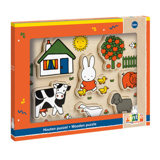 Puzzle en bois Miffy, puzzle de formes - jouets éducatifs junior - tout-petit, enfant d'âge préscolaire - à partir de 1 an - conseil cadeau jouets bambolino