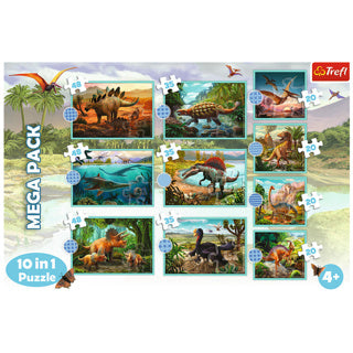 Trefl puzzle dinosaure 10 en 1