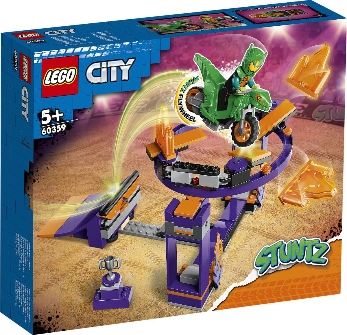 Lego City Stuntz Dunk avec piste de cascades 60359
