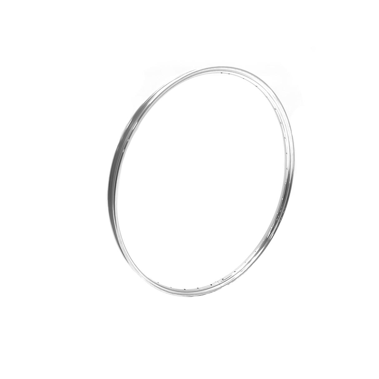 Jante 28x1 3 8 aluminium poli brillant simple paroi. 36 trous, rayon 13 (remplacement inox)