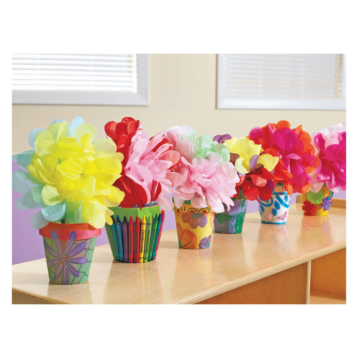 Les colorations décorent votre propre pot de fleurs, lot de 10 pièces