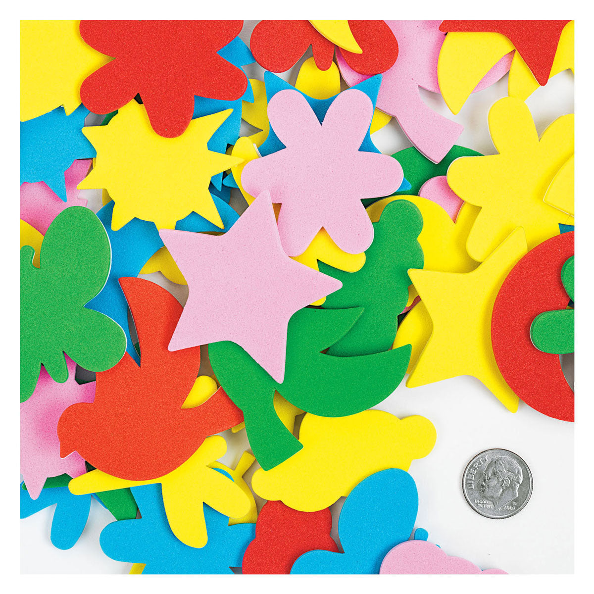 Colorations - formes en mousse autocollantes, 54 pcs.
