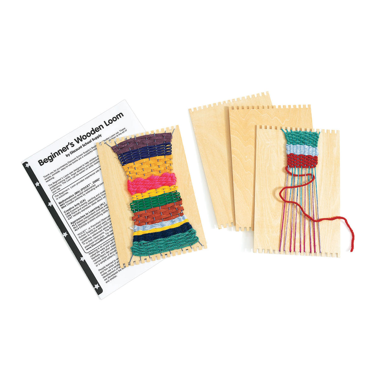 Colorations - métier à tisser en bois, lot de 12