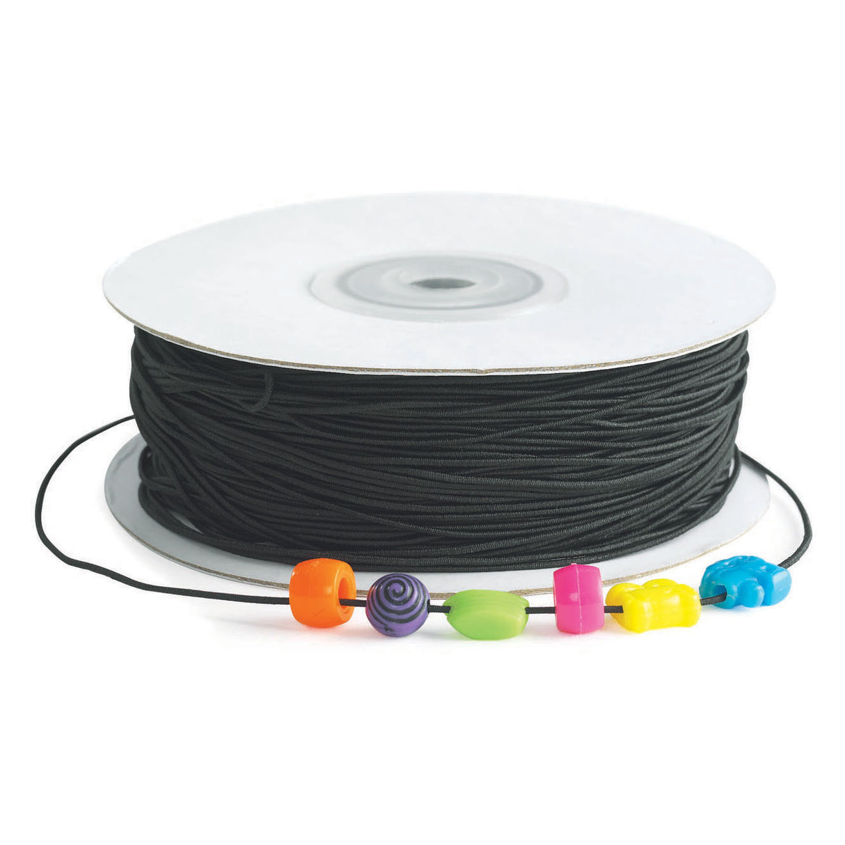 Colorations - cordon élastique noir pour perles, 91mtr.