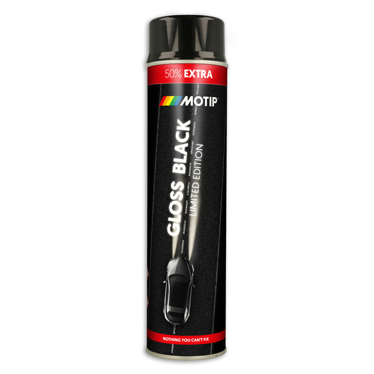 Peinture en aérosol Motip noir 600ml