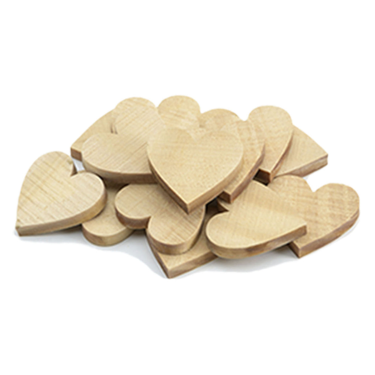 Colorations - petits coeurs en bois, 20 pcs.