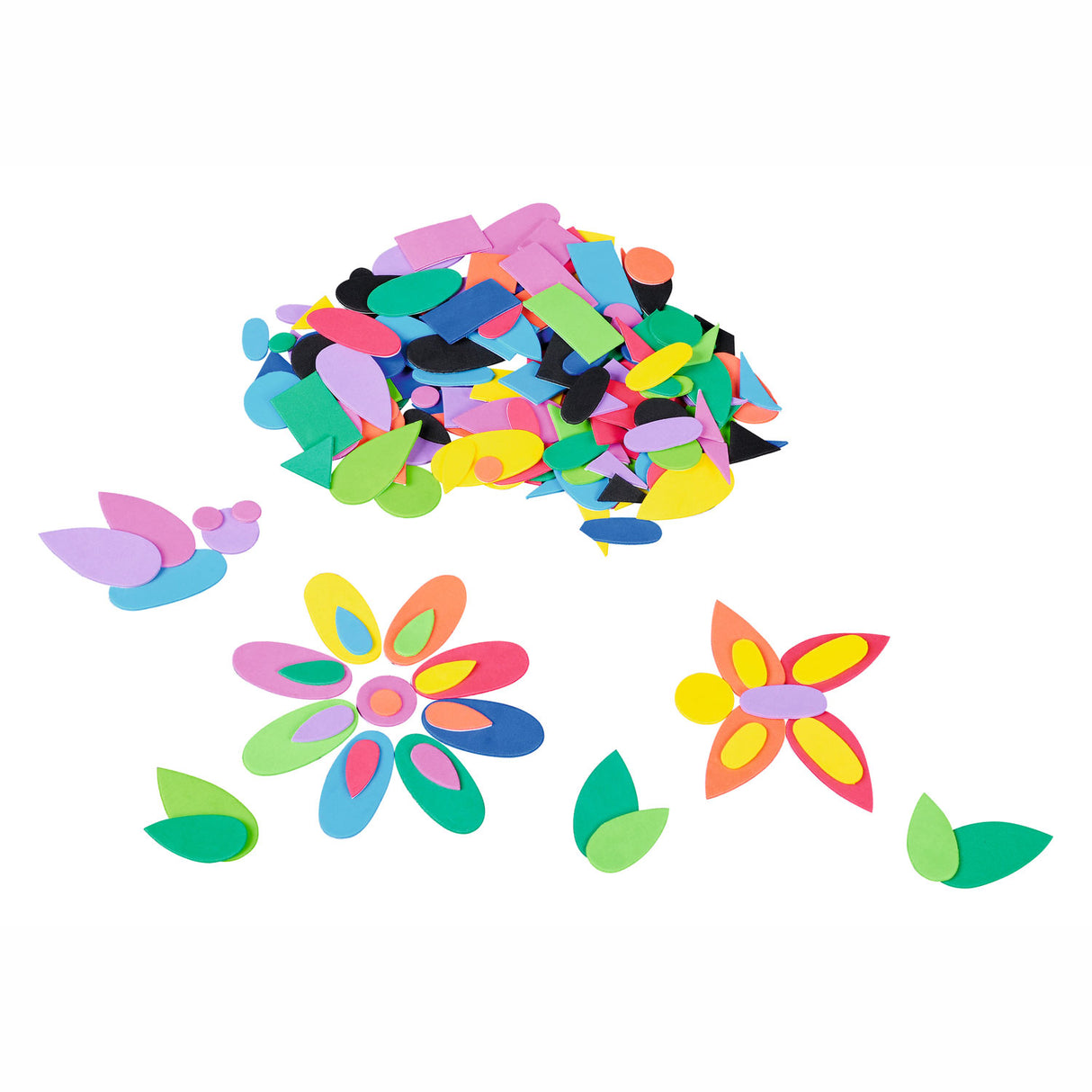 Colorations - autocollants en mousse pour figurines, 1000 pcs.
