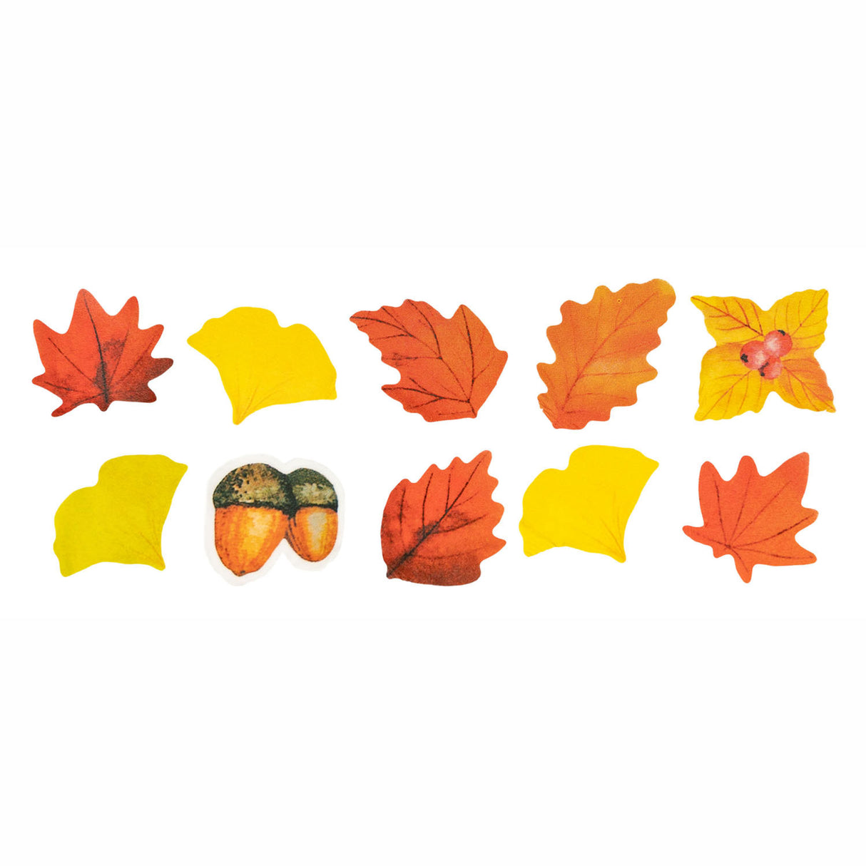 Colorations - autocollants washi thème automne en rouleau, 80 pcs.