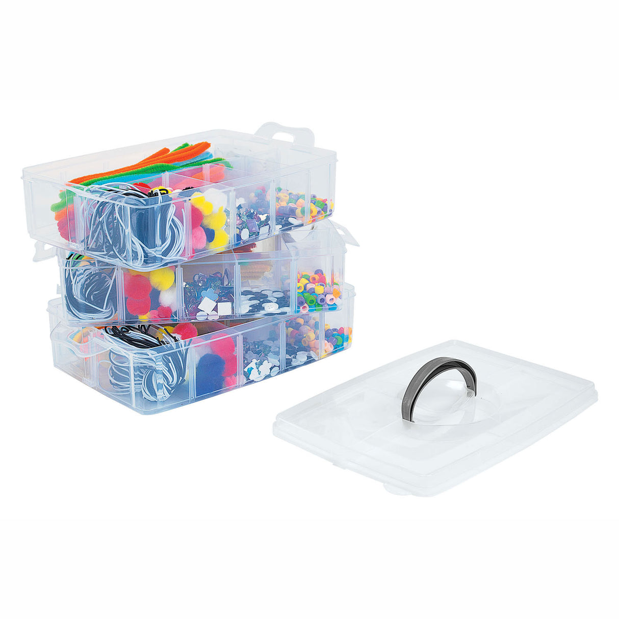 Colorations - étui de rangement pour matériel de bricolage, 3 couches