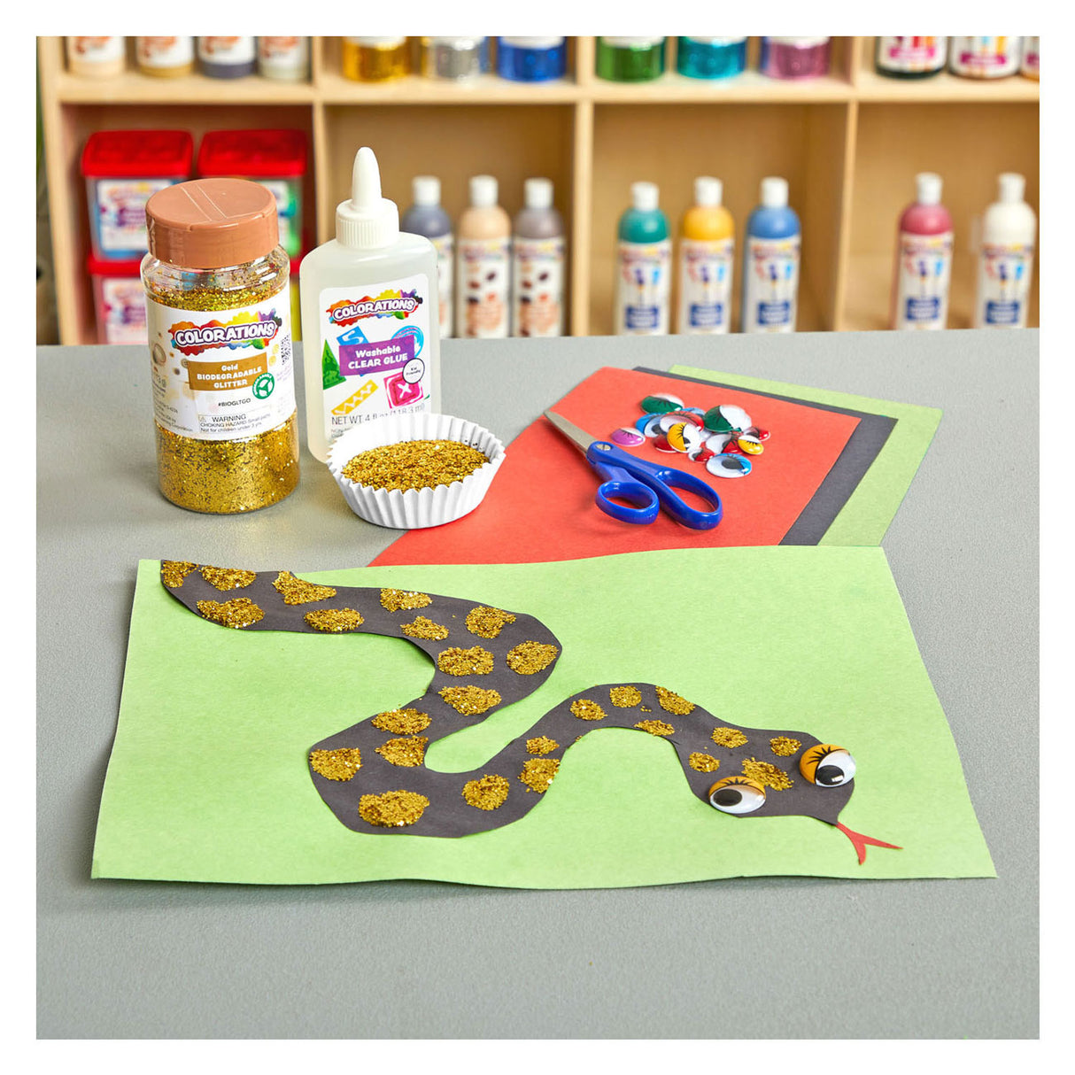 Colorations - paillettes biodégradables - or, 113 grammes