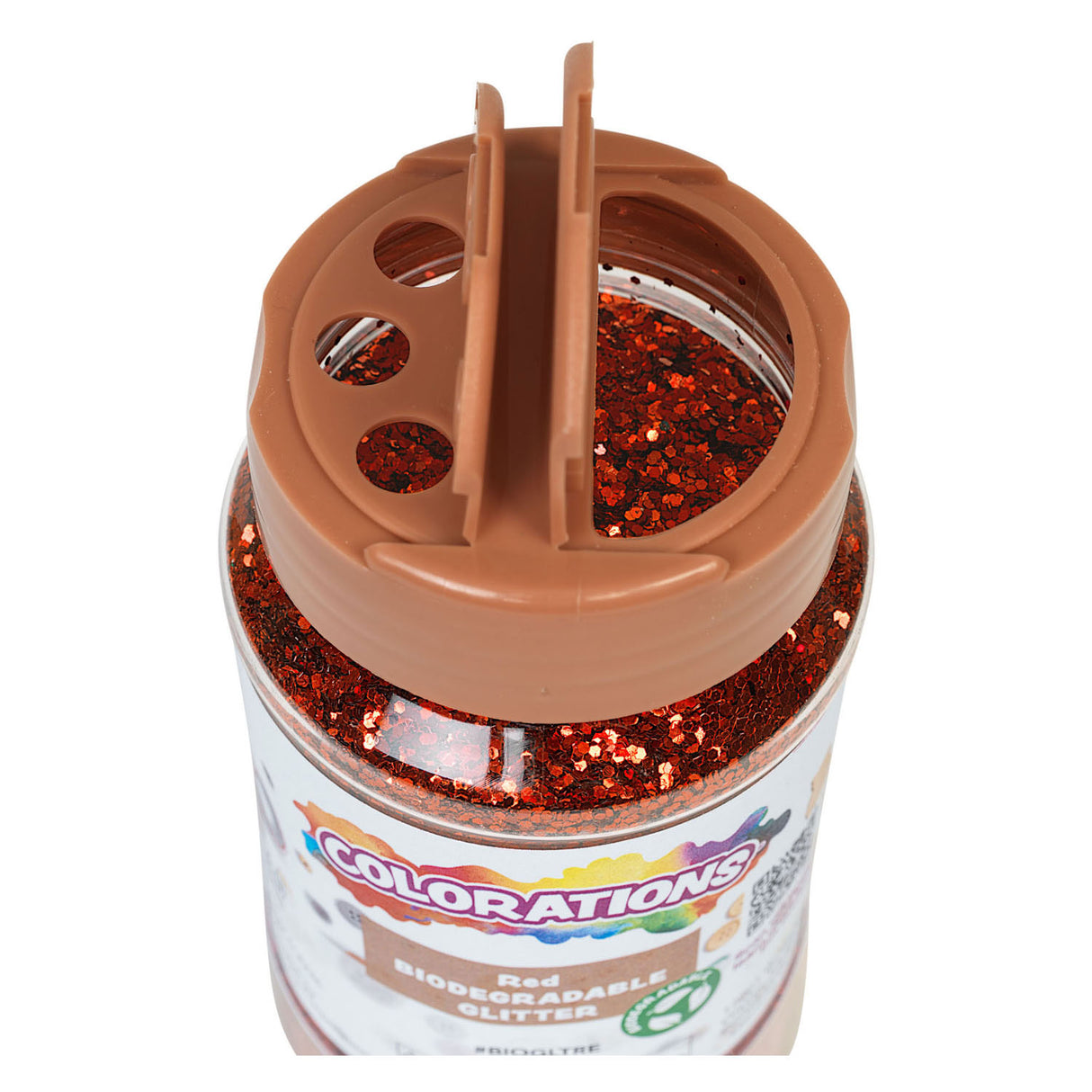 Colorations - paillettes biodégradables - rouge, 113 grammes