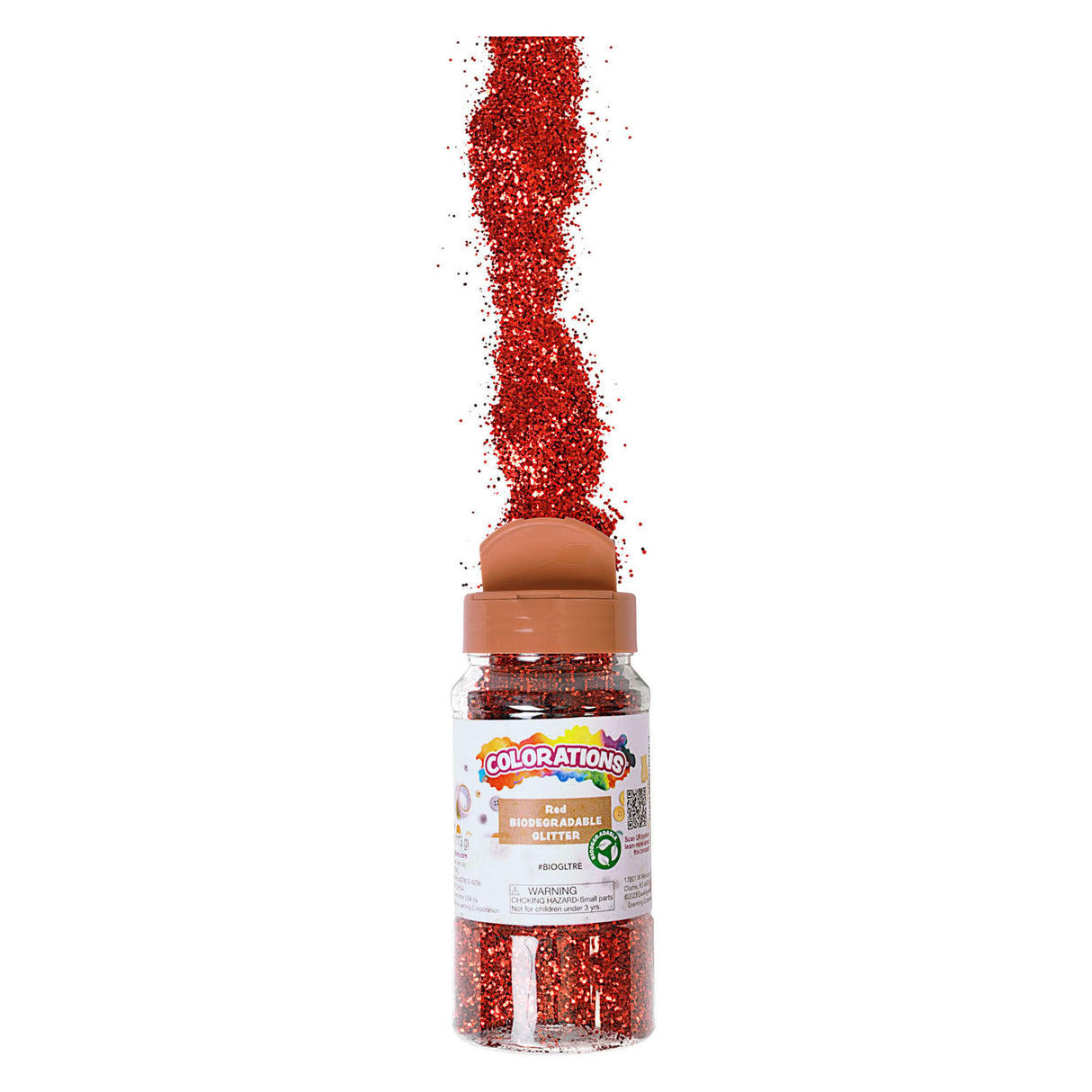 Colorations - paillettes biodégradables - rouge, 113 grammes