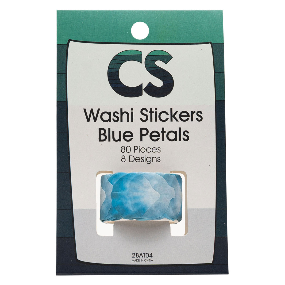 Colorations - Stickers Washi - Pétales bleues, 80e.