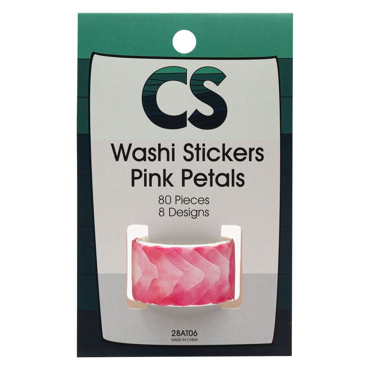 Colorations - Stickers Washi - Pétales roses, 80e.