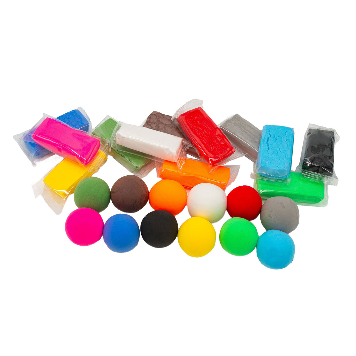 Colorations - couleur d'argile sèche à l'air, ensemble de 24