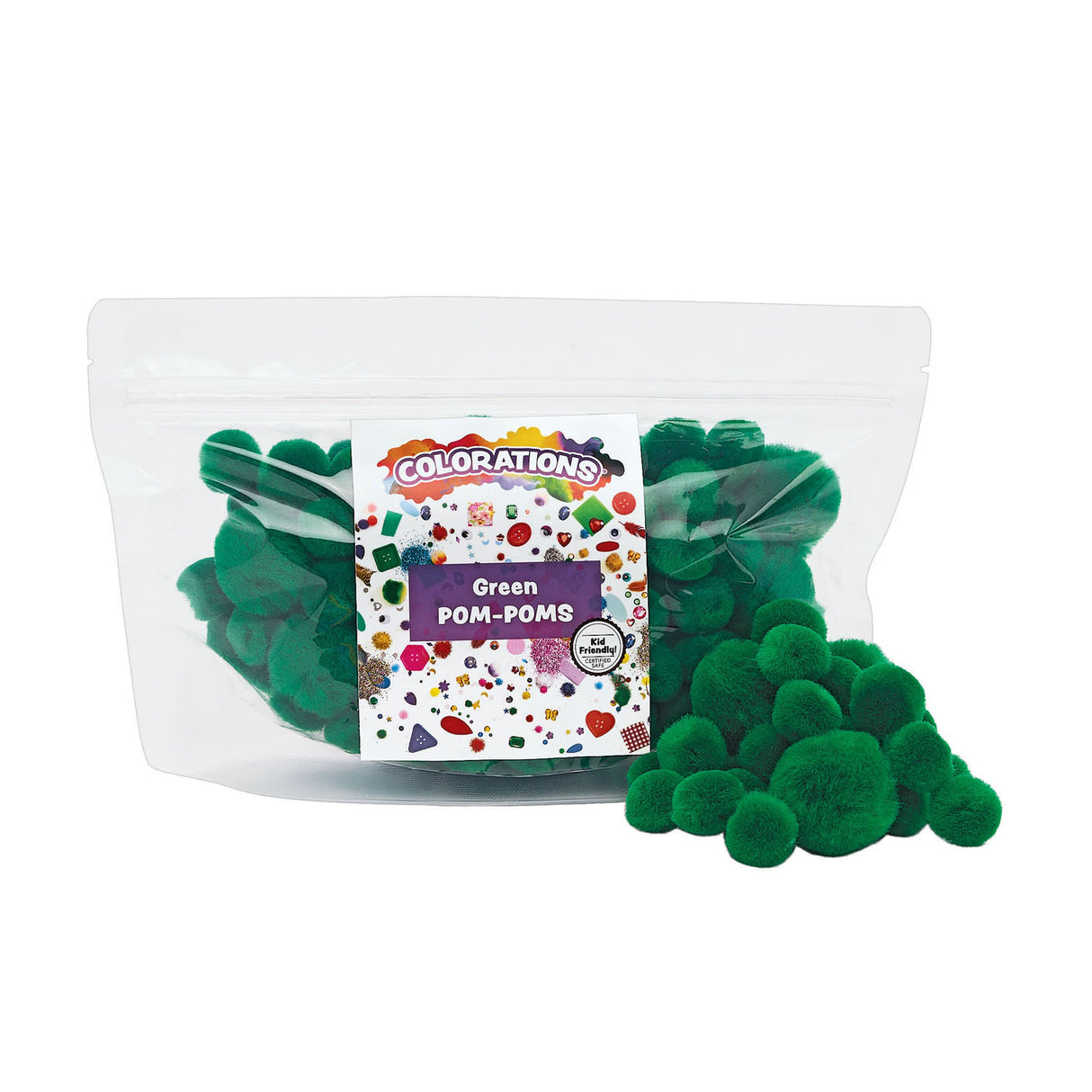 Colorations - Pom Pom vert, 100e.