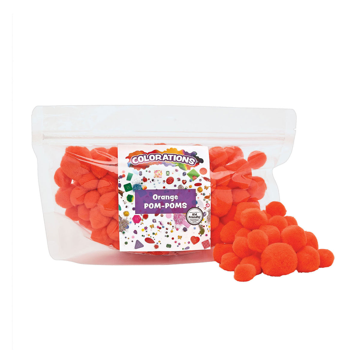Colorations - Pom Pom Oranje, 100e.