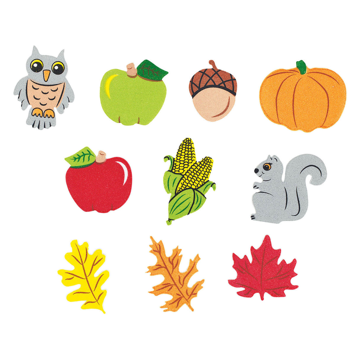 Colorations - autocollants en mousse auto-adhésifs automne, 300 pcs.