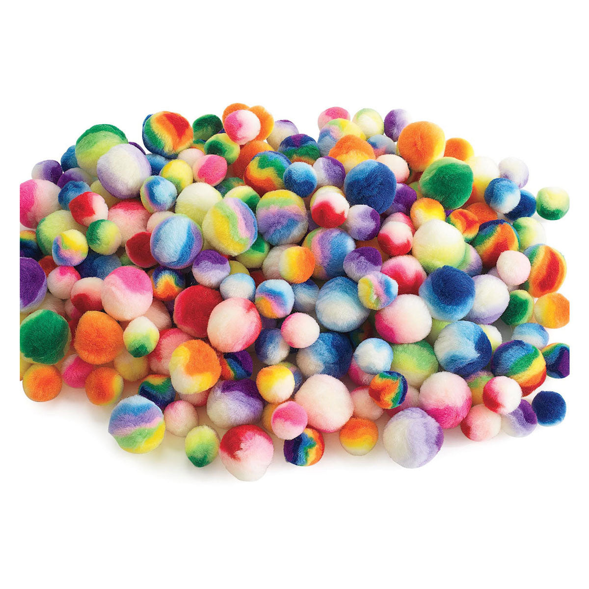 Colorations - Pom de Pom à rayures Regenboog, 180e.