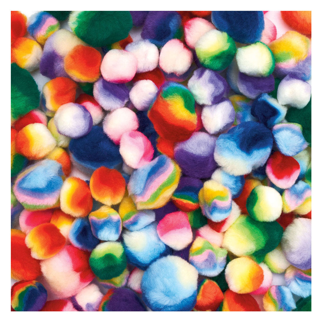 Colorations - Pom de Pom à rayures Regenboog, 180e.