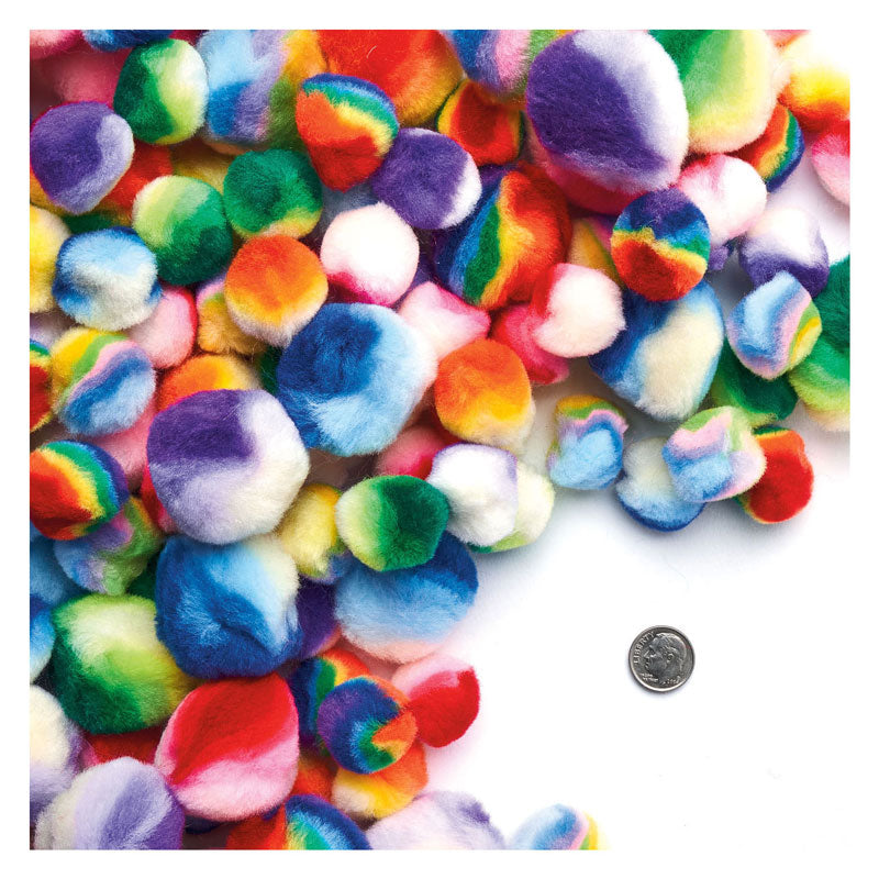 Colorations - Pom de Pom à rayures Regenboog, 180e.