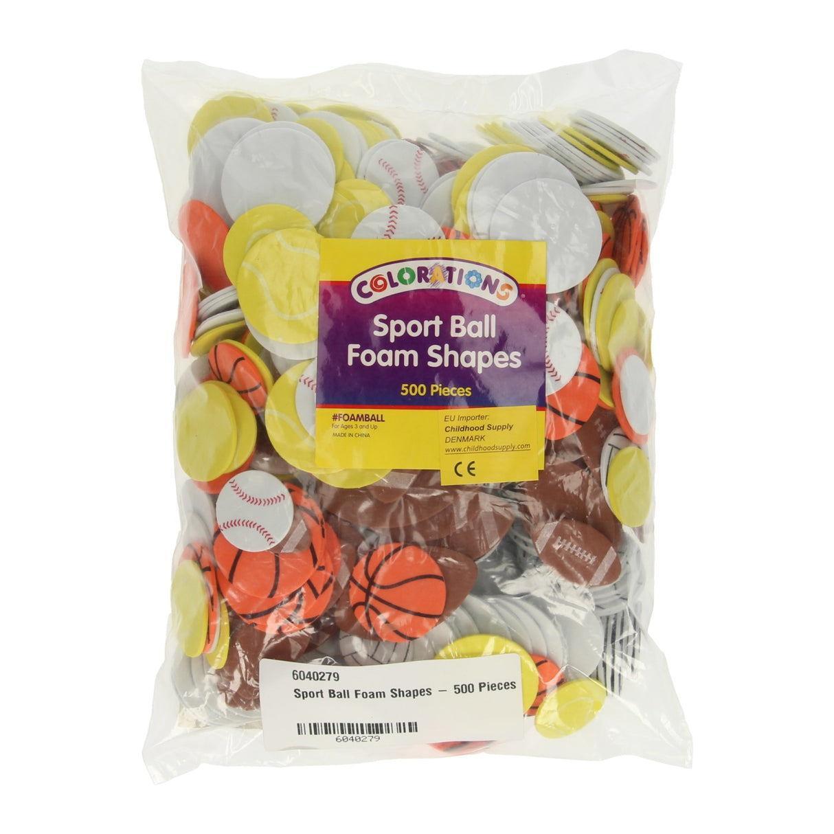 Colorations - Formulaires de mousse Sportball, 500e.