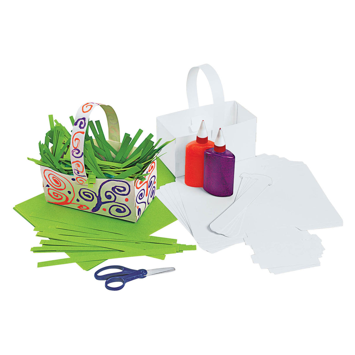 Colorations - Papiers pliables paniers, ensemble de 20