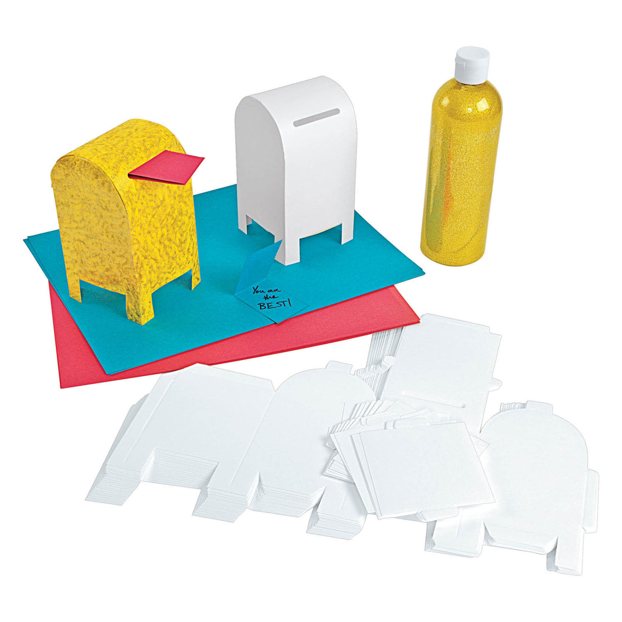 Colorations - boîte aux lettres en papier pliable, ensemble de 20