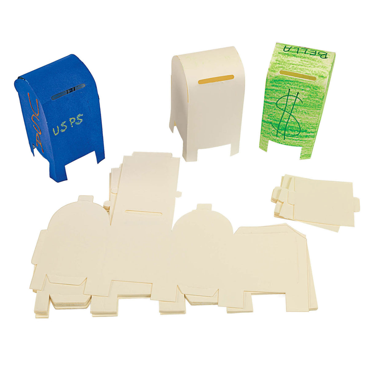 Colorations - boîte aux lettres en papier pliable, ensemble de 20