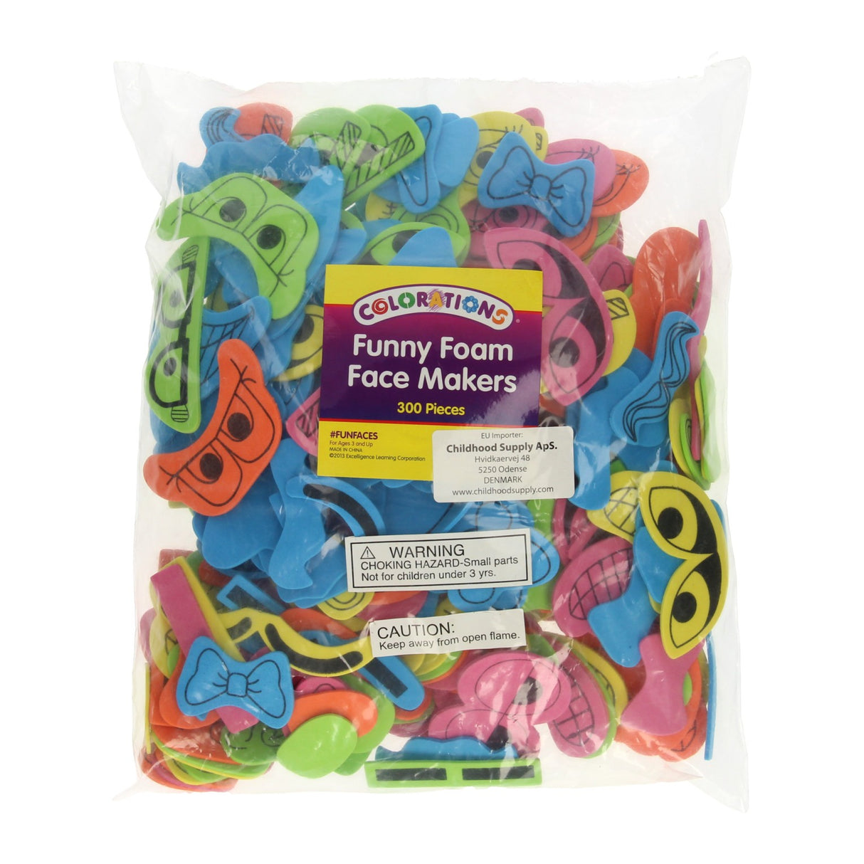 Colorations - Funny Visual Parts Foam, 300st.