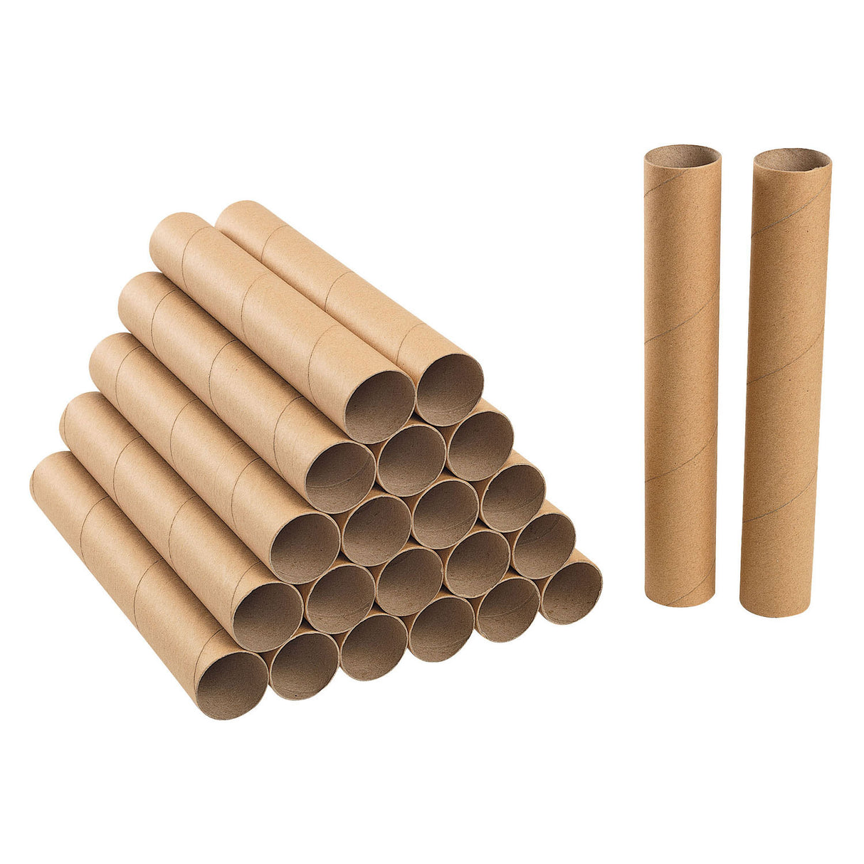 Rouleaux de coloriages artisanaux en carton recyclé 24 pièces extra longs.