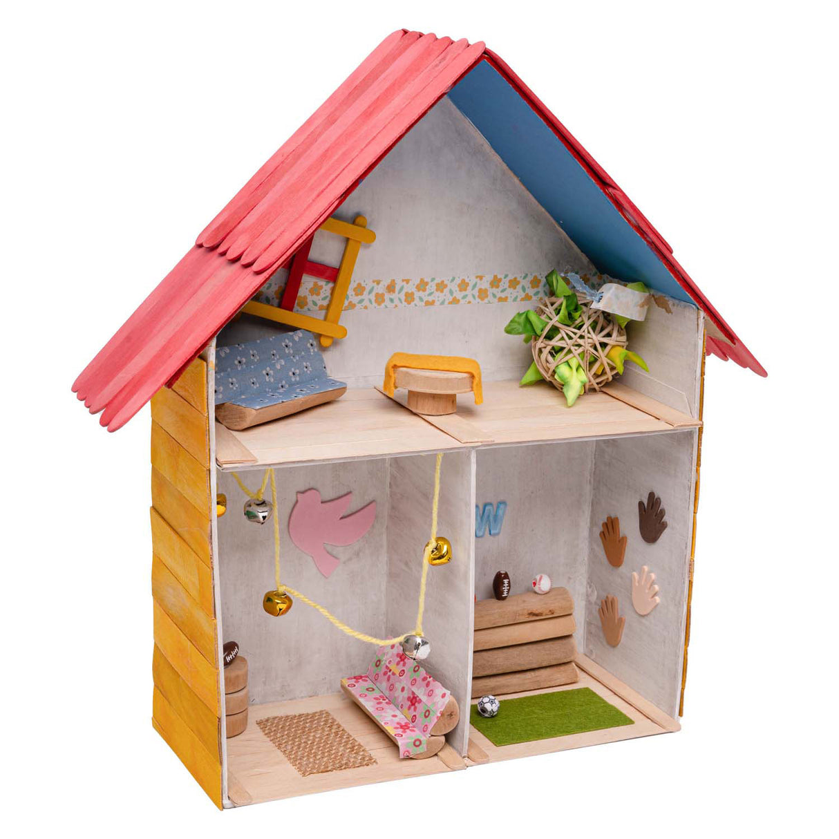 Colorations - maison de poupée en papier mâché