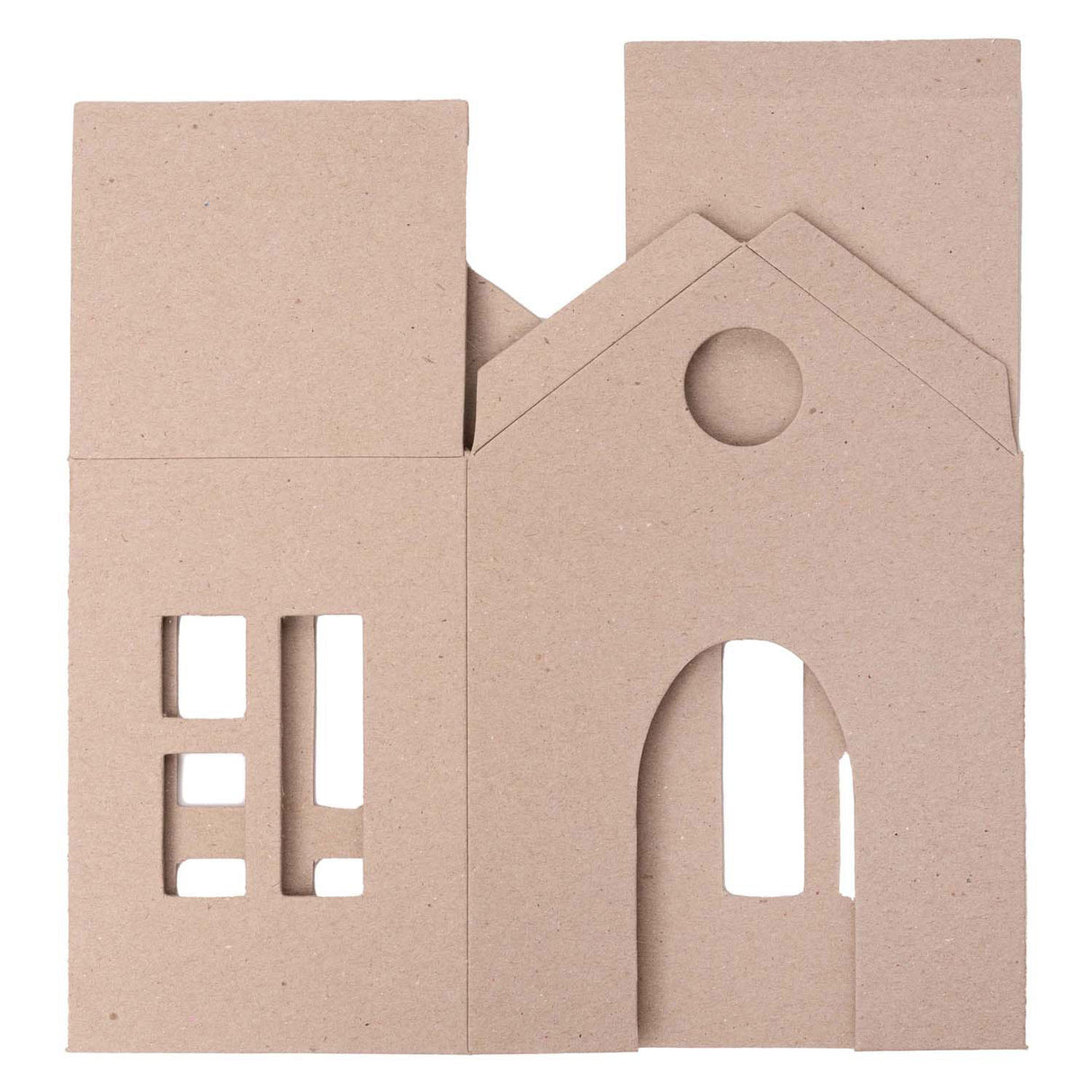 Colorations - maisons en carton dyo, 6 pcs.