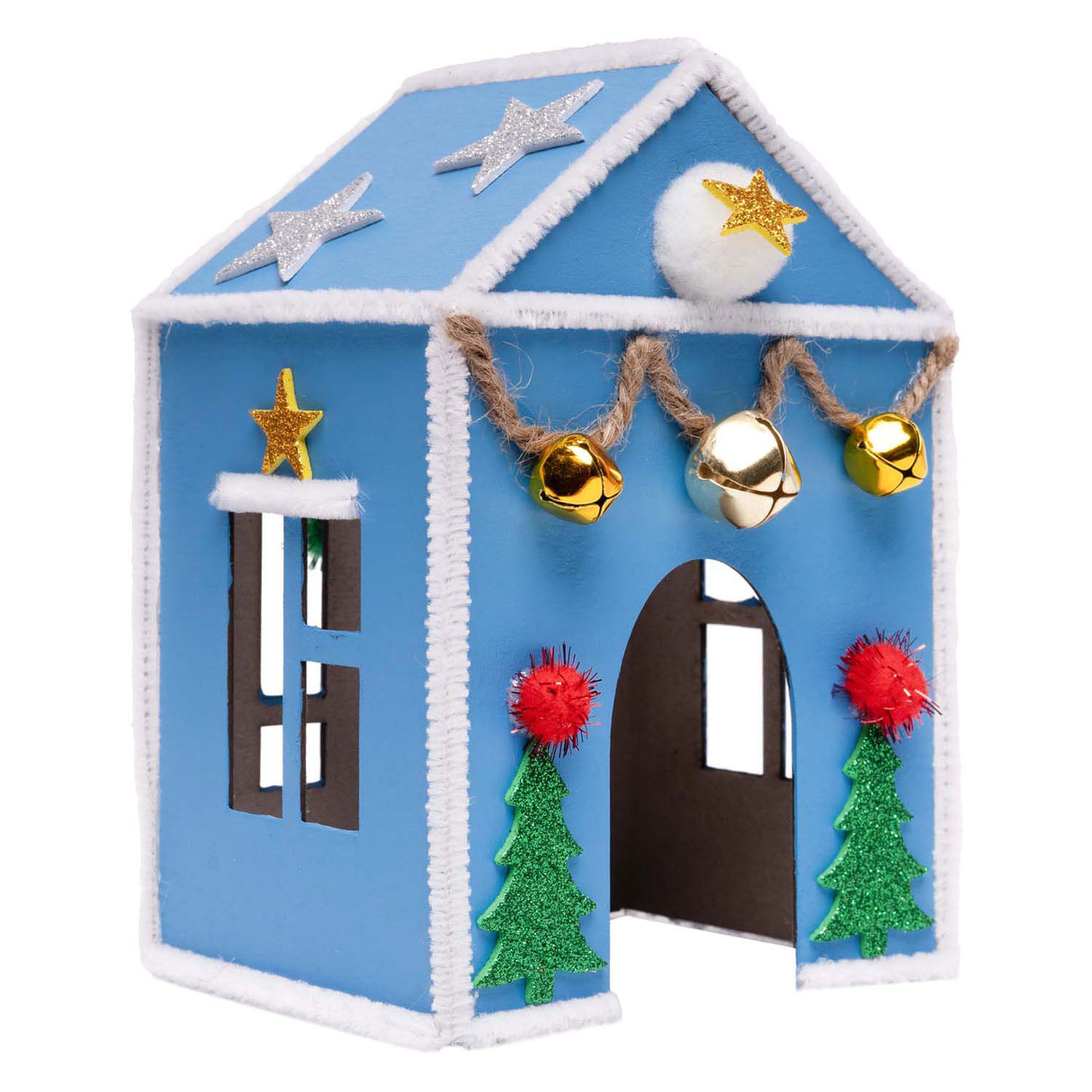 Colorations - maisons en carton dyo, 6 pcs.