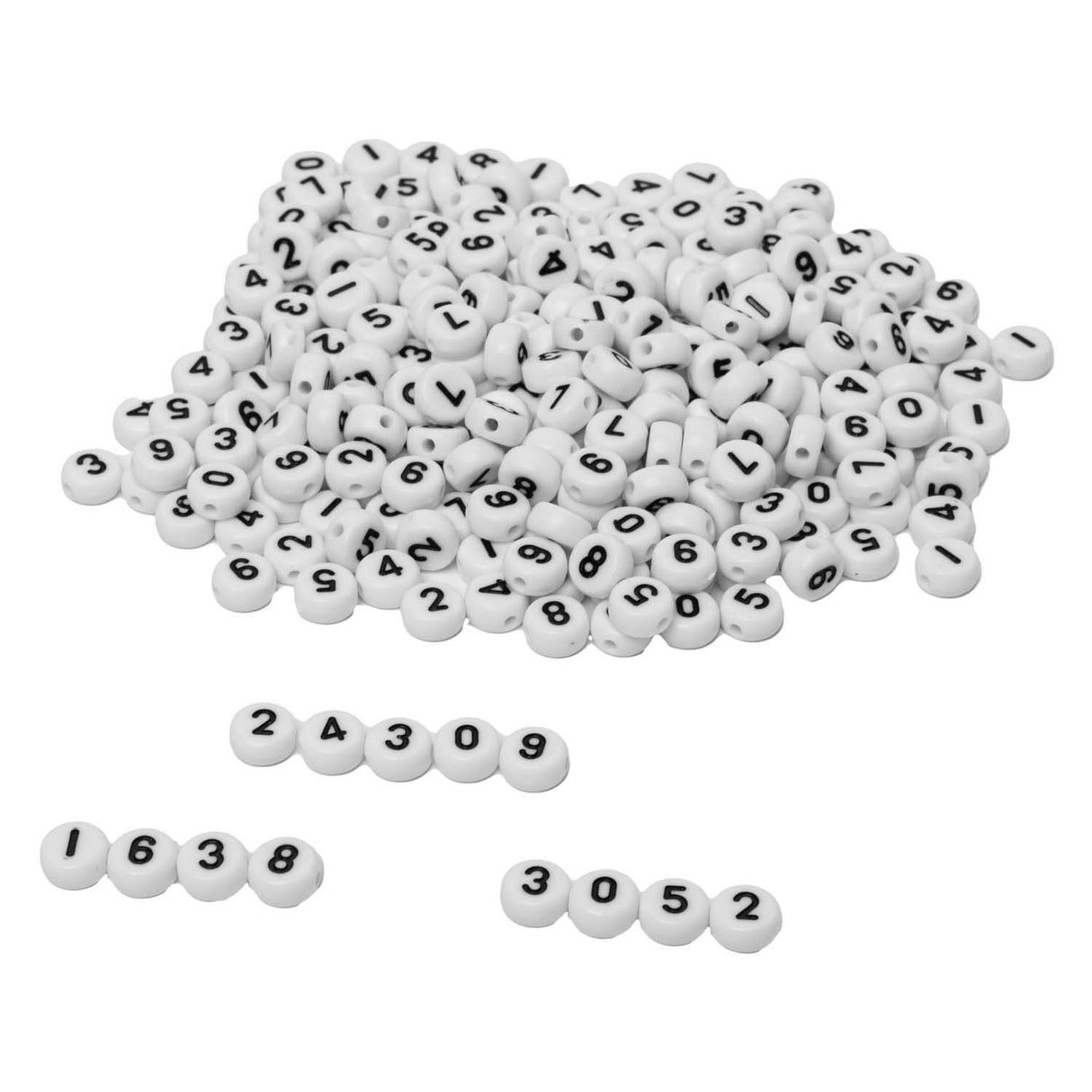 Colorations - perles rondes numérotées, 500 pièces.