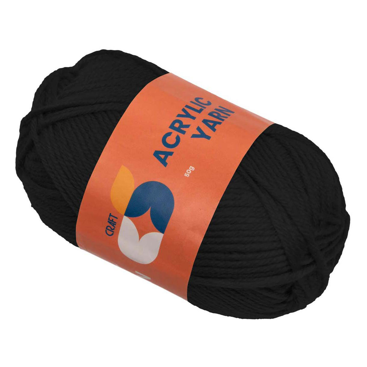 Colorations - fil acrylique noir, 50g