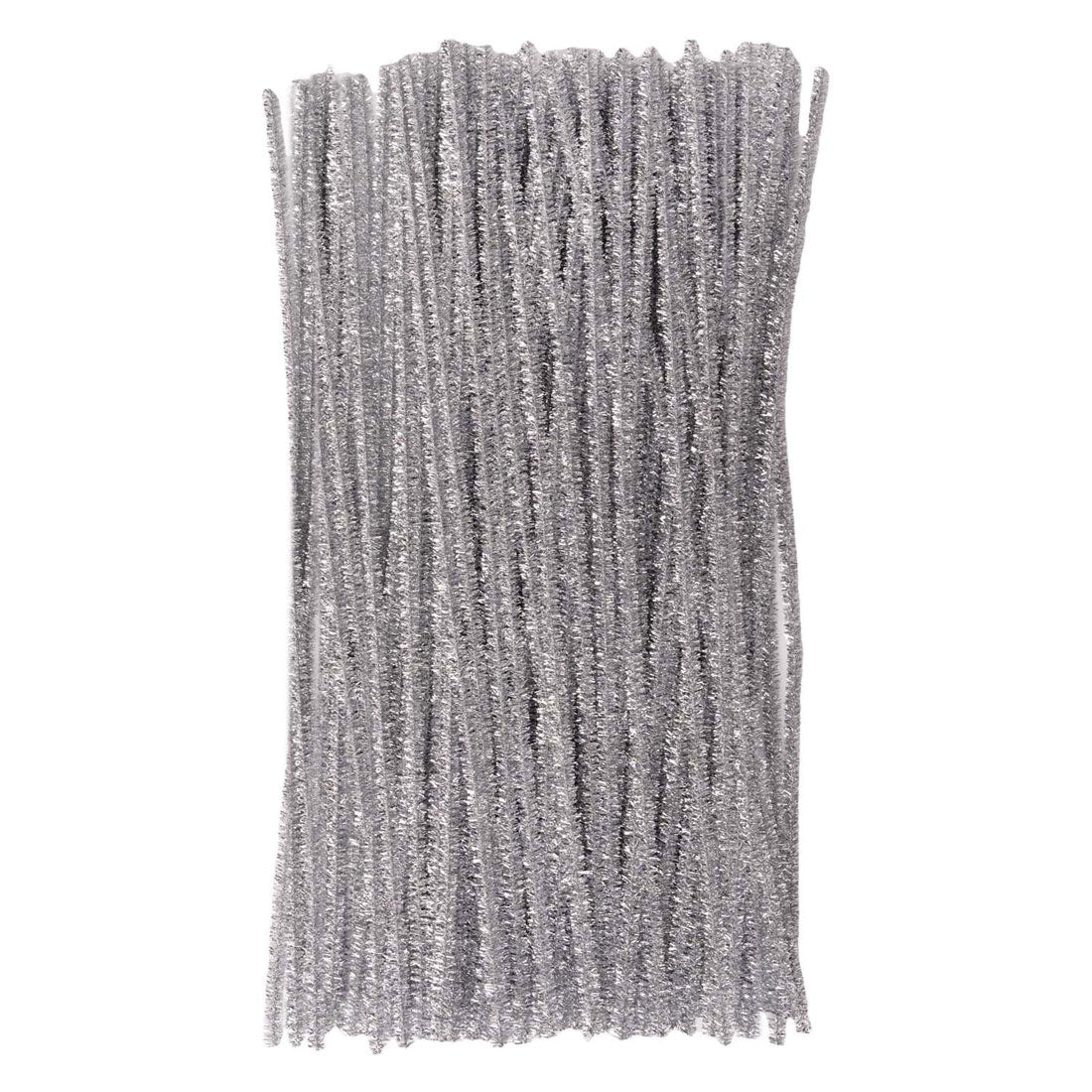 Colorations - fil chenille métallisé argenté, 100 pcs.